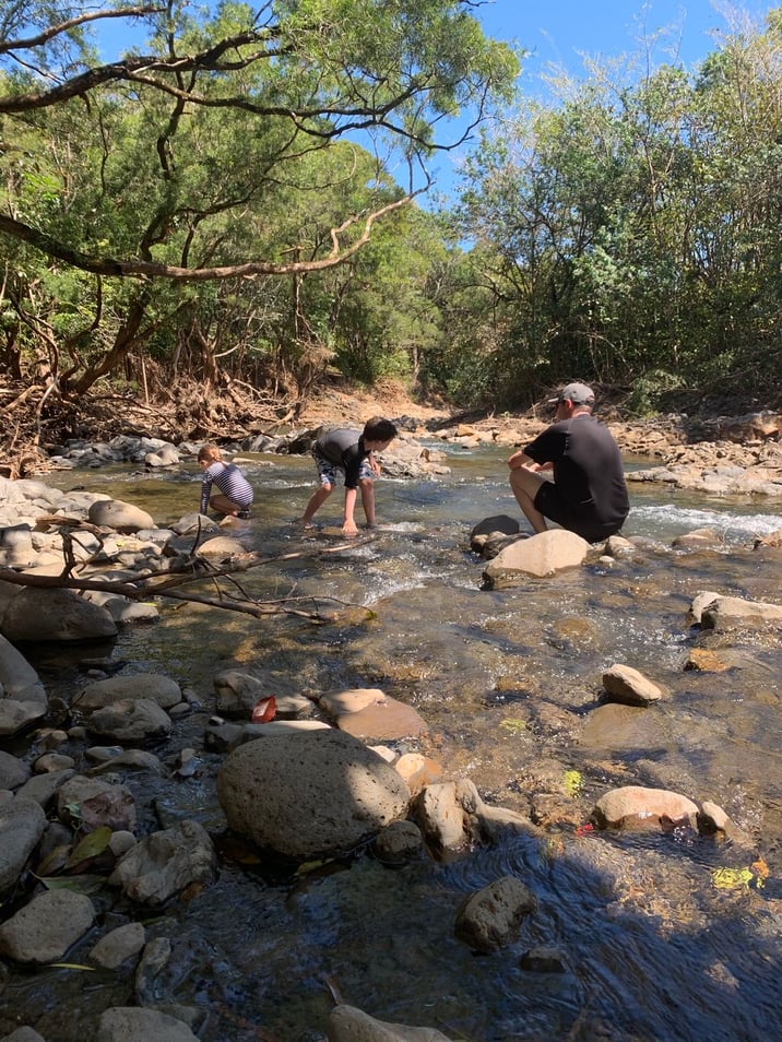 Playing in the river at Twin Falls Maui | Photo Credit: Robert Farrington