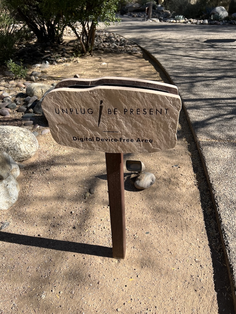 Be Present Sign Miraval Miraval Arizona Be Present Sign | Photo Credit: Robert Farrington