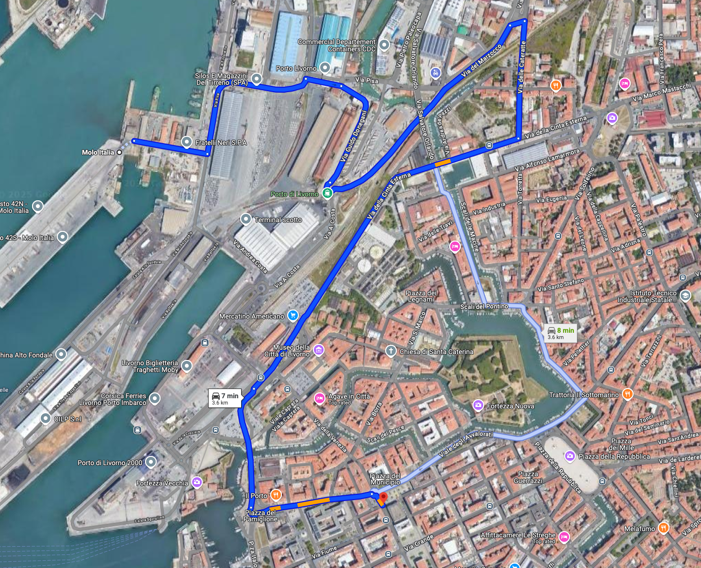 Map Of Livorno Map of Livorno | Source: Google Maps