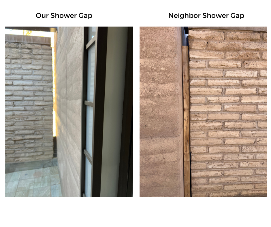 Our Shower Gap Miraval Shower Gap | Photo Credit: Robert Farrington