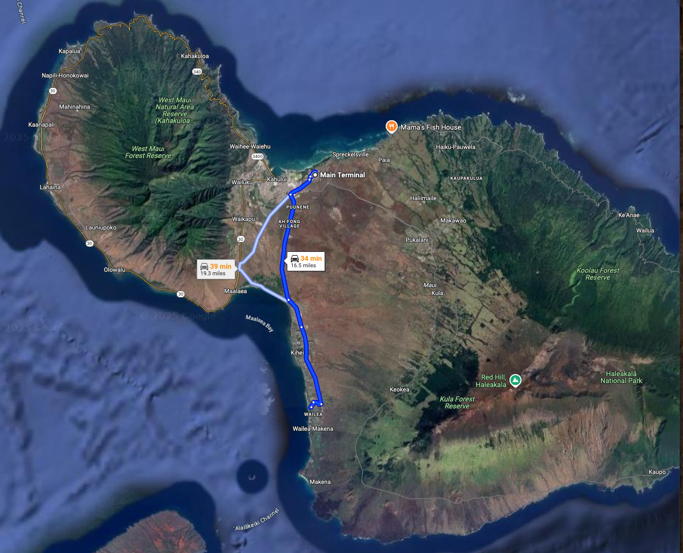 Map of Maui to Wailea Map of Maui to Wailea | Google Maps