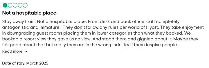 Trip Advisor Review Trip Advisor Review | Source: TripAdvisor