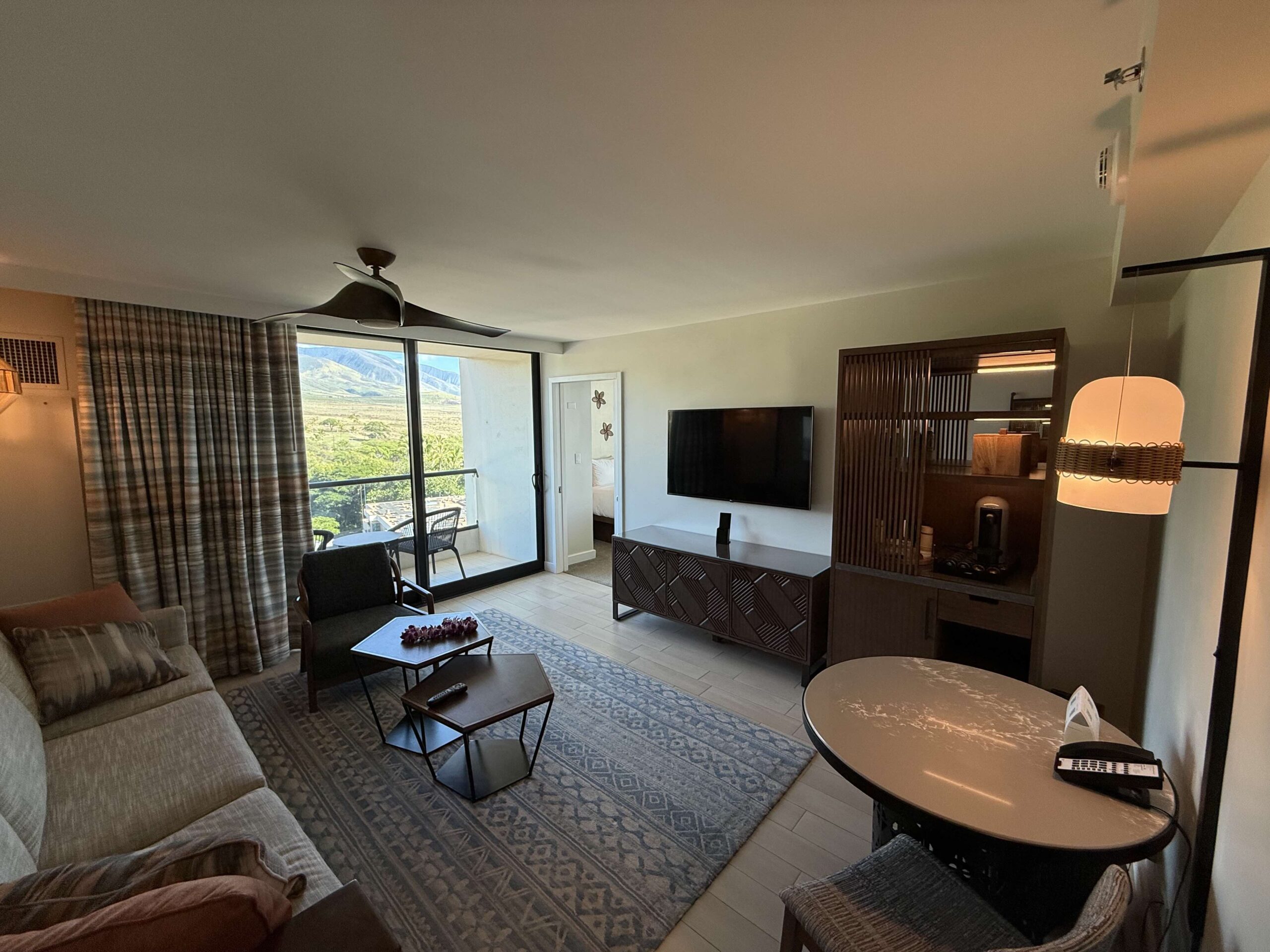 Hyatt Maui Oceanfront Suite Living Room | Credit: Robert Farrington